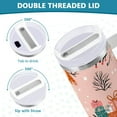 thumbnail image 3 of Yayeee 30oz Stainless Steel Tumbler with Straw and Handle Double-Wall Insulated Travel Water Bottle, Christmas Snowman, 3 of 8