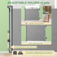 thumbnail image 4 of Gate Replacement Parts Kit, Pet Gate Full Set Wall Mounting Hardware with Brackets Anchors and Screws(White), 4 of 10