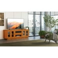thumbnail image 5 of 70" Transitional TV Stand, Media Console for Flat Screen and Audio Video Installations with Brazilian Cherry Veneers and Solids in a Light Cherry Finish, 5 of 5