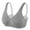 Grey, variant on Exerin Plus Size Bras Women's Comfort Cotton Non-Padded Wirefree Lace Floral Everyday Bra(38B,Beige)