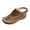 Brown, variant on 2025 Clearance! Clothes under $5 asdoklhq Sandals for Women Clearance Under $10,Women's Wedge Heel Flip Flops Multicolor Embroidered Sandals Slippers