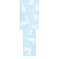 thumbnail image 5 of LaRibbons 2 1/2" Wired Ribbon | Blue w/ White All Over Bunny | 10 Yard Roll, 5 of 8