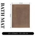 thumbnail image 5 of Superior Leo Cotton Geometric Border Bath Mat, 22" x 35", Set of 2, Coffee, 5 of 10
