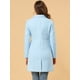 thumbnail image 5 of Abrigo Largo De Invierno Solapa Con Muesca Doble Botonadura Para Mujer Bebe Azul M, 5 of 6