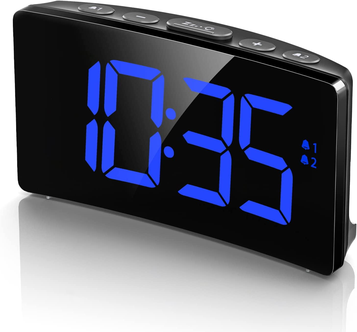 Digital Alarm Clock for Kids, Large Digits, Easy to Set Dual Alarm