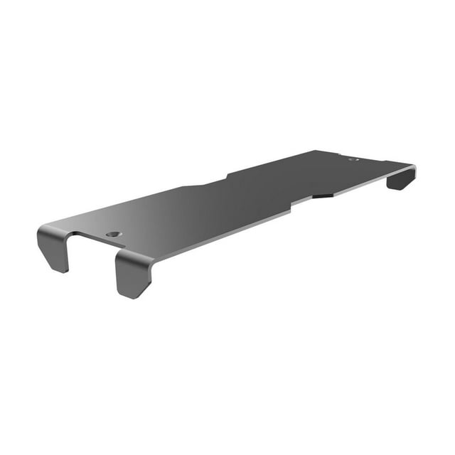 Weather Guard Headache Rack Light Mount 11920-52-01 Center Bracket; Rectangular; Gloss Black; Powder Coated; Aluminum; Without Light