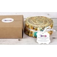 thumbnail image 5 of Soimoi 40Pcs Geometric & Texture Print Precut Fabrics Strips Roll Up 1.5x42inches Cotton Jelly Rolls For Quilting - Yellow, 5 of 5