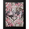 thumbnail image 2 of Biscardi, Nicholas 19x24 Black Modern Framed Museum Art Print Titled - Rustic Ikat Border I, 2 of 5