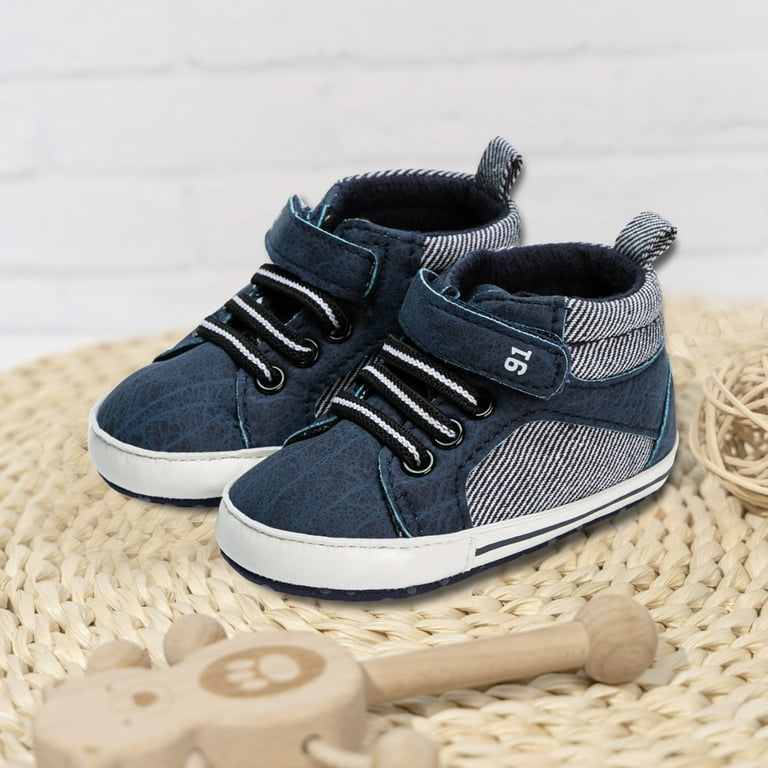 Povozer Baby Boys Girls Shoes High Tops Ankle Sneakers Soft Anti