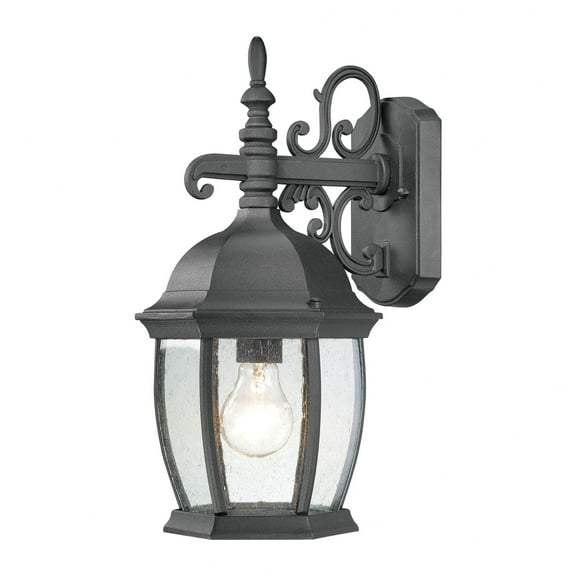 Thomas Lighting - Covington - One Light Outdoor Wall Lantern-Black Finish -
