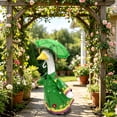 thumbnail image 4 of Sruoe Porch Goose Outfits, Green Raincoat Casual Goose Clothes Dress, Duck Clothes for 23" Cement Goose, Outdoor Daily Goose Clothing, Goose Costume for Patio Lawn Garden Decor, 4 of 6