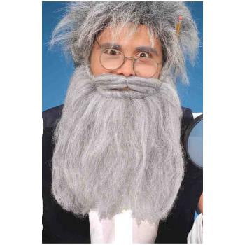 14 Inch Grey Beard And Moustache Halloween Costume Accessory