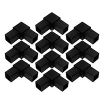 10pcs Square Tubing Connector Tube Fittings 2 Way L Shape Tubing Joints