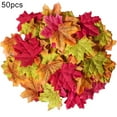 thumbnail image 4 of Walbest 50 Pcs Maple Leaves Artificial Fall Leaves Bulk Faux Fall Color Maple Leaves Decoration Simulation Maple Left Art for Craft, Wedding, Festival, Party, Thanks-Giving and Outdoor Decorating, 4 of 6