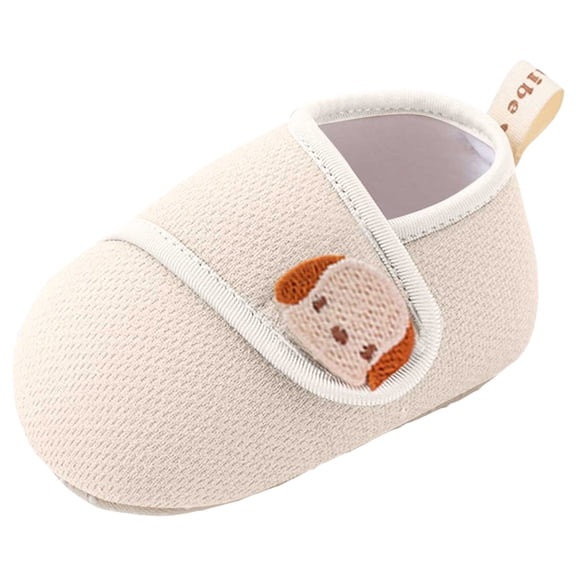 newwalpole Toddler Slippers Boys Girls House Slippers Kids Winter Boots Warm Lightweight House Shoes Non-slip Indoor Slipper Shoes Beige for Size 4.5