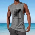 thumbnail image 2 of BRGZLK Mens Tank Tops Pullover Casual Sports Beach Summer Round Neck Sleeveless Shirts Hawaiian Print Vacation Tanks Muscle Gym Tank Top, 2 of 6