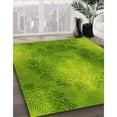 thumbnail image 2 of Ahgly Company Indoor Rectangle Patterned Dark Lime Green Area Rugs, 2' x 5', 2 of 6