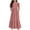 Red2, variant on yillto Girls Summer Dress Ruffle Sleeve Loose Casual Flowy Kids Tiered Maxi Sundress with Pockets