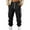 Black, variant on Mens Sweatpants Casual Cargo Sweatpants Waist Drawstring Joggers Tactical Loose Fit Pants for Men with Multi Pockets Army Green,XL