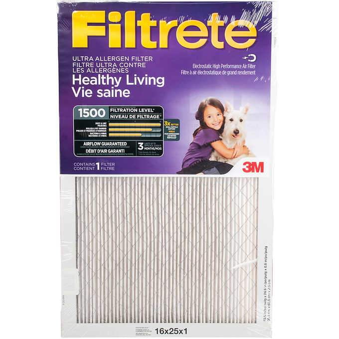 3M Filtrete Furnace Filters 6 pack sizes 16 X 20 X 1 Walmart Canada