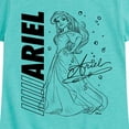 thumbnail image 3 of Disney Princess - Autograph Ariel - Toddler & Youth Girls Short Sleeve Graphic T-Shirt, 3 of 5