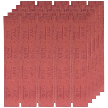 3M Hookit Red Abrasive Discs - P220 Grit, 6 Inch Diameter, 50-Pack Carton (Dust Free)