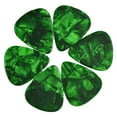 thumbnail image 2 of Exotic Plectrums - Celluloid Green Pearl Guitar Or Bass Pick - 0.96 mm Heavy Gauge - 351 Shape - 12 Pack, 2 of 3