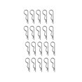 thumbnail image 1 of 20 piezas de material acero inoxidable Industrial enganche mecánico pinza para el cabello pinza para tractor 1,2x22mm shamjiam Clips en forma de R inoxidables, 1 of 7