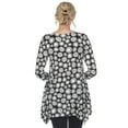 thumbnail image 3 of White Mark Women's Maternity Geometric Circle Tunic Top, 3 of 6