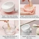 thumbnail image 5 of Alfombrilla limpiadora de brochas de maquillaje, brocha de limpieza de silicona, cuenco depurador, herramienta de lavado portátil, limpiadores de brochas cosméticas Vhermosa, 5 of 6