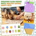 thumbnail image 3 of Grape Shaped 10X6 Inch Silicone Dog Licking Mat Small Dog Slow Feeder Sculpted Piece Dog Relaxation Relief Puzzle for Small Dogs Cats Green 1 Pack, 3 of 3