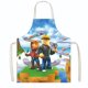 thumbnail image 1 of Roblox-delantal de dibujos animados para niños y adultos, bata sin mangas de lino y algodón, antiincrustante, antisalpicaduras de aceite, para el hogar y la cocina, 1 of 4