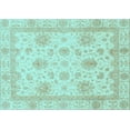 thumbnail image 1 of Ahgly Company Indoor Rectangle Oriental Light Blue Modern Area Rugs, 3' x 5', 1 of 4