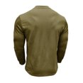 thumbnail image 5 of Annhoo Mens Sweater Solid Color Button Down Crew Neck Pullover Long Sleeve Sweatshirts Trendy Warm Fall Winter Tops, 5 of 7