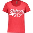 thumbnail image 3 of Inktastic Detroit 313 Women's Plus Size T-Shirt, 3 of 5