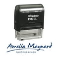 thumbnail image 1 of Printtoo Personalized Blue Self Inking Custom Stamp Custom Signature Rubber Stamper -58 x 22 mm, 1 of 4