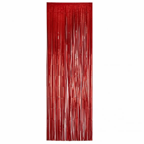 LAMIRO Metallic Foil Fringe Curtains Tinsel Curtain Photo Backdrop Birthday Party Decoration