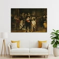 thumbnail image 4 of The Night Watch by Rembrandt Van Rijn Poster Decorative Painting Canvas Wall Art Living Room Posters Bedroom Painting,Unframe-style,16x24inch(40x60cm), 4 of 8
