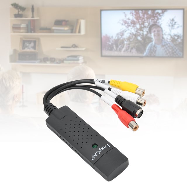 Capture Card, Stereo Input Audio Captures Adapter AV S Terminal For Laptop For Desktop
