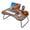 Brown, variant on Foldable Laptop Desk Portable Tray Table Lap Desk Bed Stand Standing Table with Cup Holder and Slot for Reading Writing Eating