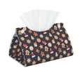 thumbnail image 2 of Lsque Holiday Gingerbreads Printed Long Tissue Box Cover Holder, Facial Paper Organizer Dispenser,Triangle with Bottom Belt, PVC Leather Decorative Organizer, 2 of 9