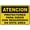 Warning Sign 4, variant on Spanish Caution Eye Protection Required Sign 8"x12", Aluminum Tin Warning Signs for Home Outdoor Garden, Weatherproof Bilingual PPE Sign