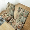 thumbnail image 5 of Beige Chair Covers Boho Floral Art Dining Chair Cover Modern Abstract Stretch Dining Chair Slipcover Removable Washable Kitchen Chair Cover Parson Chair Covers for Dining Room Set of 4, 5 of 6