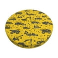 thumbnail image 2 of Lsque Vintage Excavator Round Bar chair cushion covers Velvet Fabric Premium Comfort Protects from Scratches and Stains for 14-17 Inch Chair- 13 inch, 2 of 7