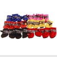 thumbnail image 3 of Zapatos impermeables para mascotas, Botas de lluvia antideslizantes para Chihuahua, calzado para gatos pequeños, botines para cachorros, 4 unids/set, 3 of 4
