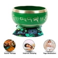 thumbnail image 4 of IBA Indianbeautifulart Tibetan Singing Bowl Musical Instrument For Meditation W/ Stick & Cushion Handcrafted In Nepal Bowl For Relaxation, Yoga & Spiritual Healing, 4 of 7