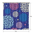 thumbnail image 5 of Waterproof Multicolor Floral Flower Abstract Boho Shower Curtain 72x72 Inch Bohemian Style Polyester Unique Shower Curtain for Bathroom Hotel Home Decor with 12 Plastic Hooks, 5 of 5