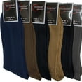 thumbnail image 3 of 6 Pairs Mens Dress Socks Multi Color Casual Work Size 10-13 Crew, 3 of 3