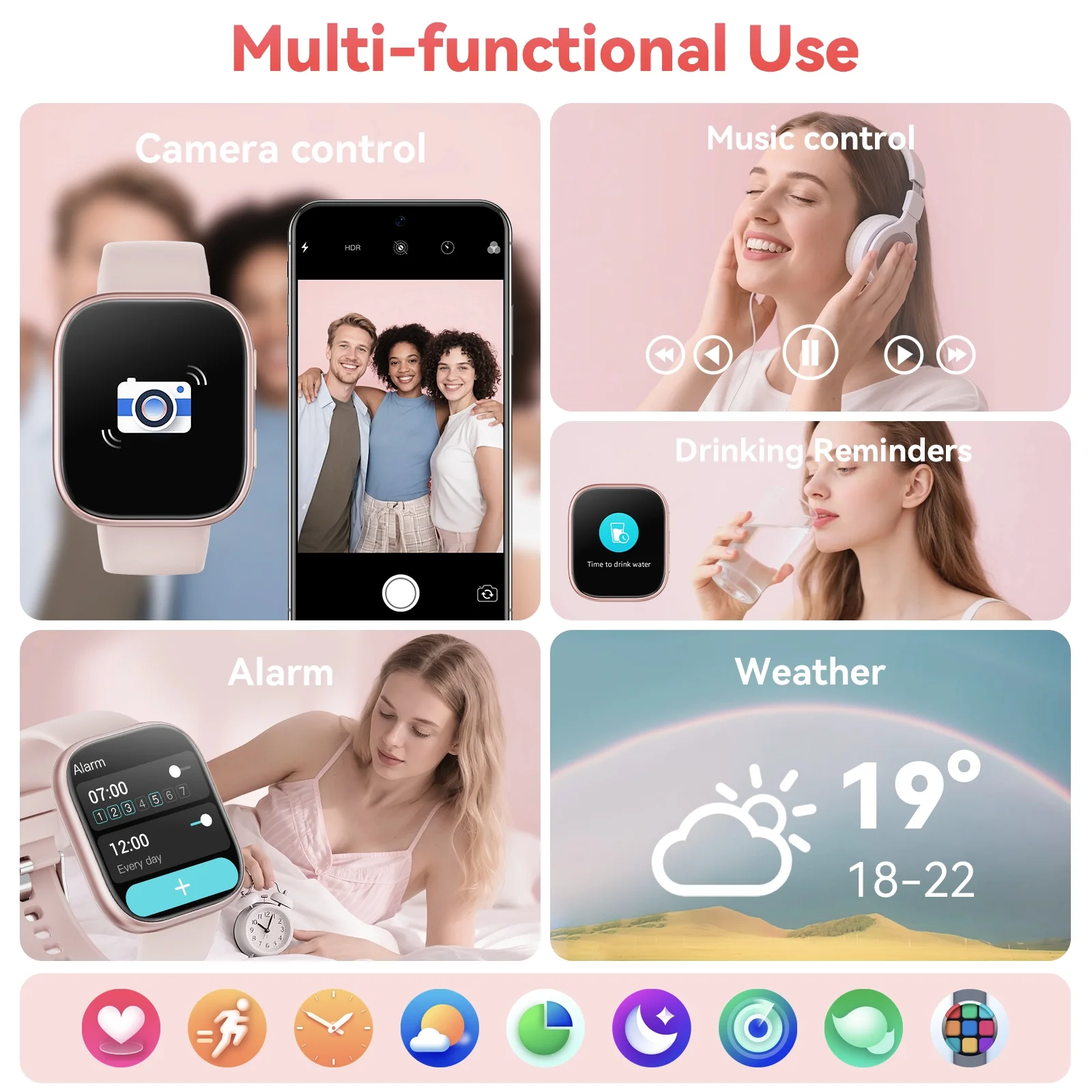 Joautrial 1.85" HD Smart Watch with Bluetooth Calling photo 5
