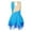 Blue, variant on TSSOE Kids Girls Sleeveless Figure Ice Skating Dress Rhinestone Gymnastic Dance Leotard Competition Costume Purple 8
